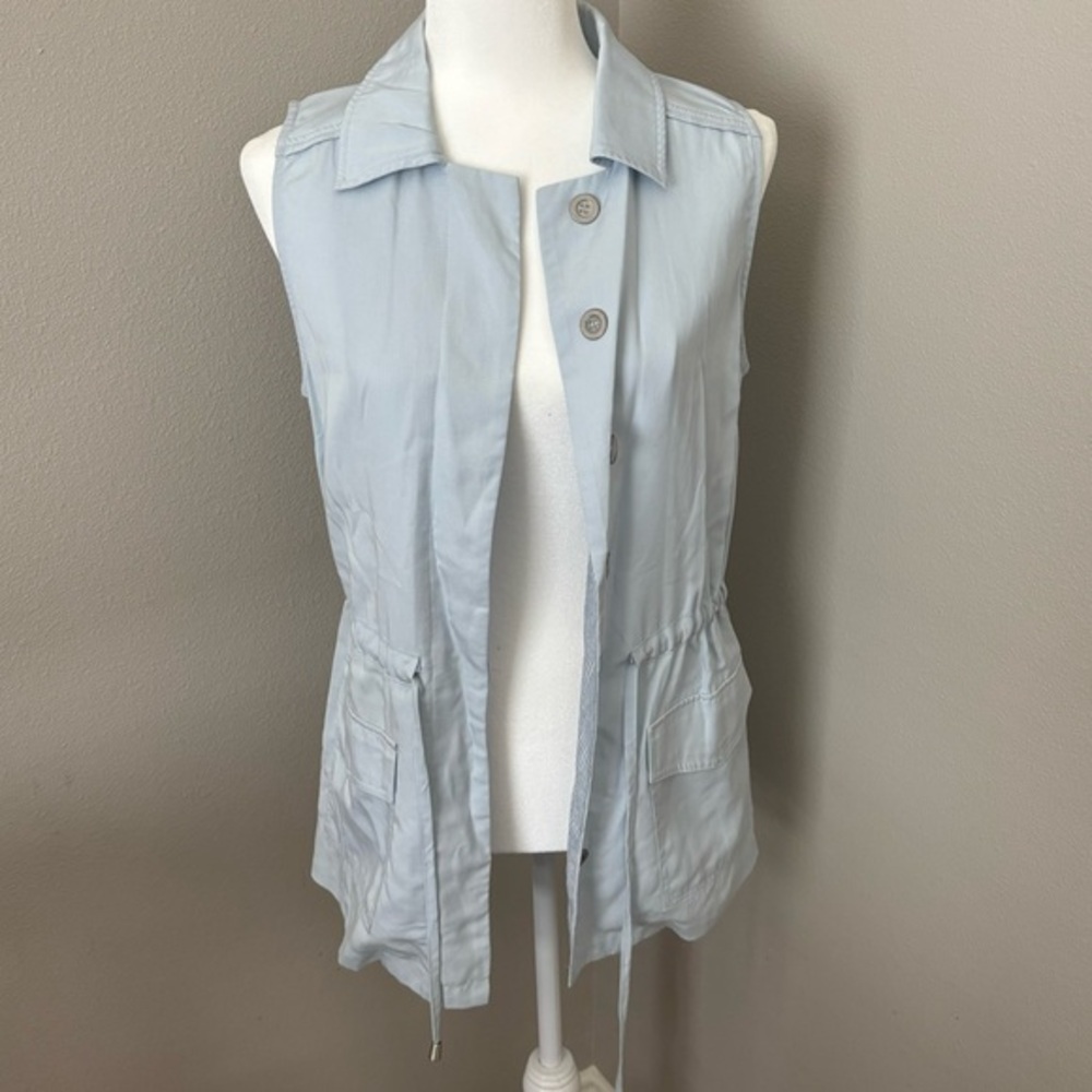 SKIES ARE BLUE | BLUE LIGHTWEIGHT VEST SIZE XS